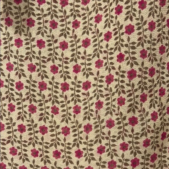 Misa Los Angeles Pink and Cream Floral Blouse, Size Large - Picture 6 of 12